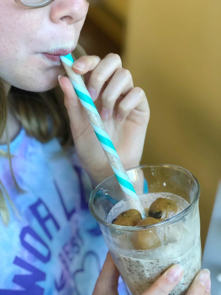 Clean Chocolate Chip Cookie Dough Blizzards