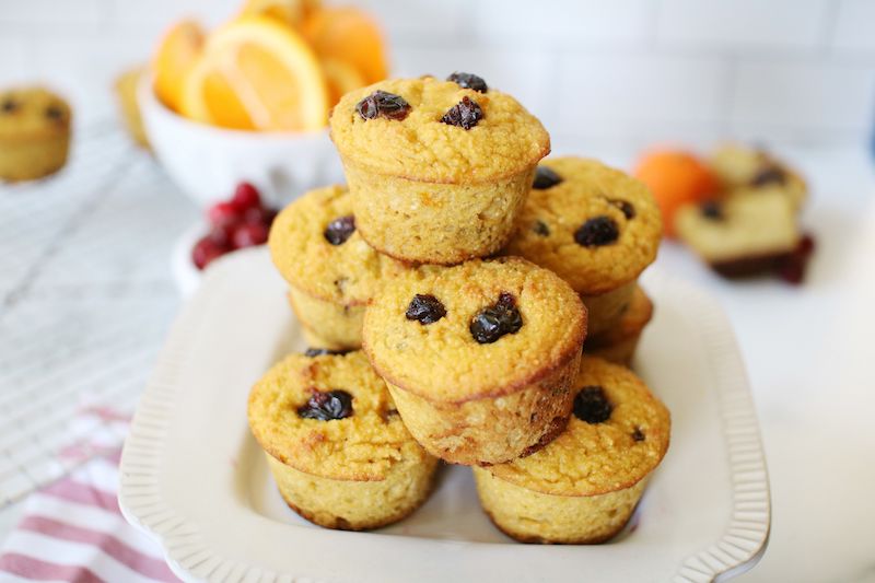 orange cranberry muffins